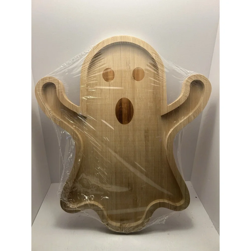 Halloween Ghost Candy/cookie Wooden Tray